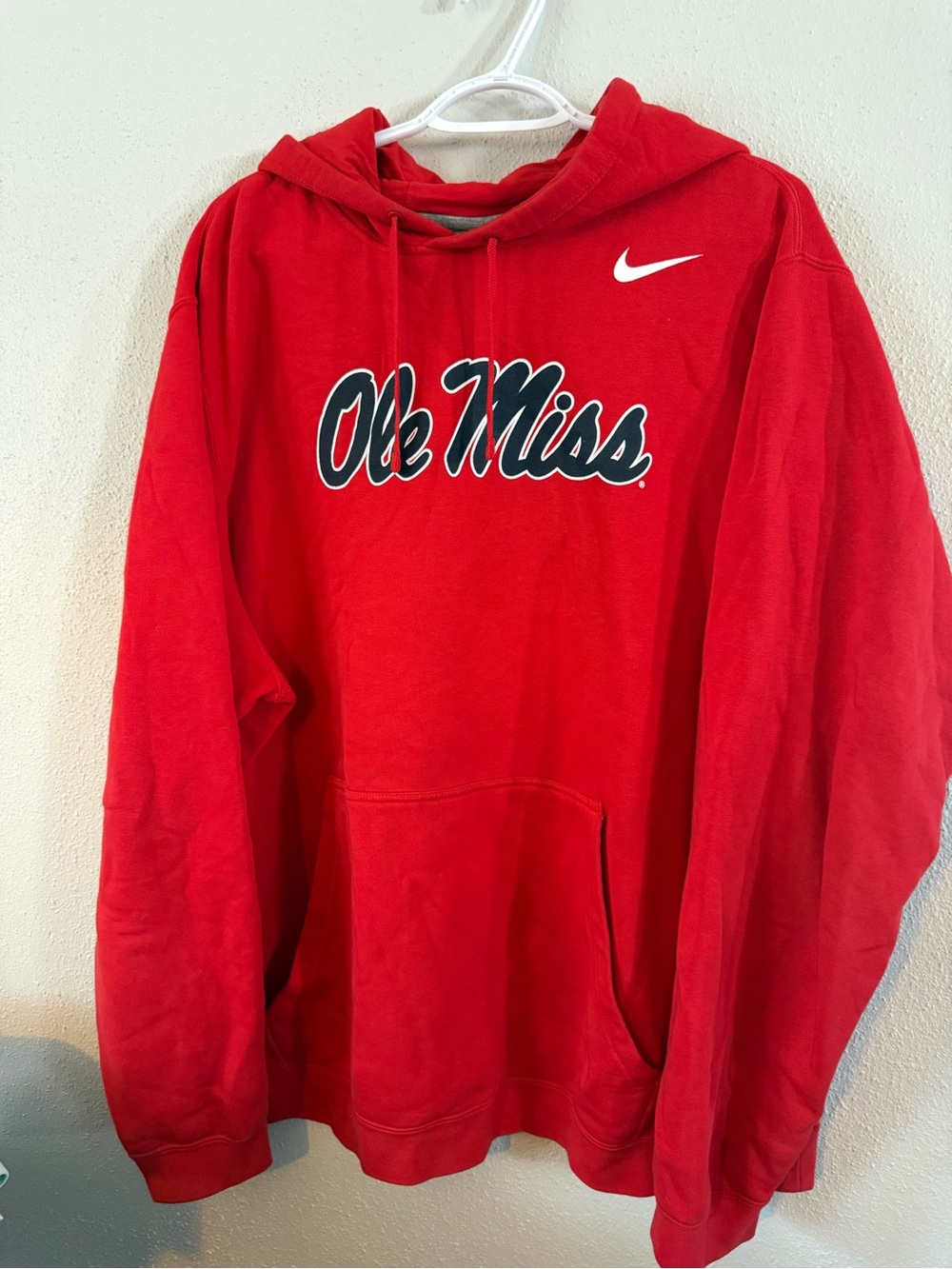 Nike Red "Ole Miss" Hooded Sweatshirt